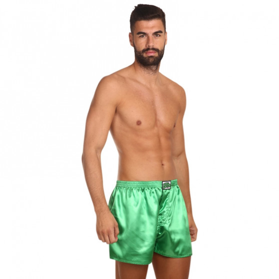 Boxershorts til mænd Styx klassisk gummi satin mørkegrøn (C689)