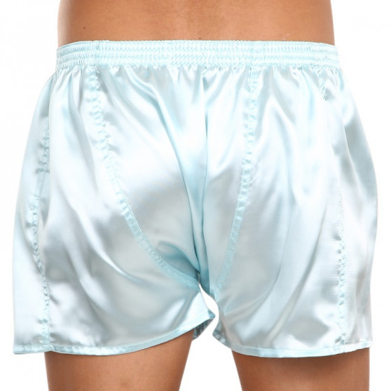 Boxershorts til mænd Styx klassisk gummi satin lyseblå (C688)