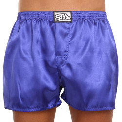 Boxershorts til mænd Styx klassisk gummi satin lilla (C666)