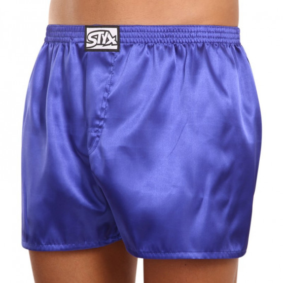 Boxershorts til mænd Styx klassisk gummi satin lilla (C666)