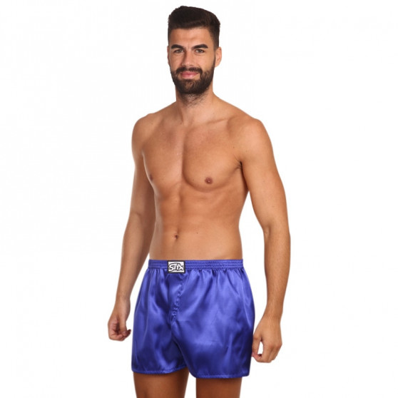 Boxershorts til mænd Styx klassisk gummi satin lilla (C666)