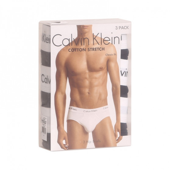 3PACK Trusser til mænd Calvin Klein sort (U2661G-001)