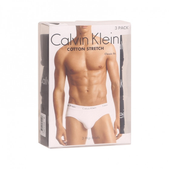 3PACK Trusser til mænd Calvin Klein sort (U2661G-XWB)