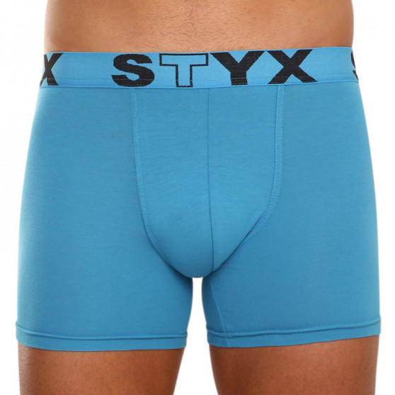 3PACK Boxershorts til mænd Styx lang sport gummi blå (U9676869)