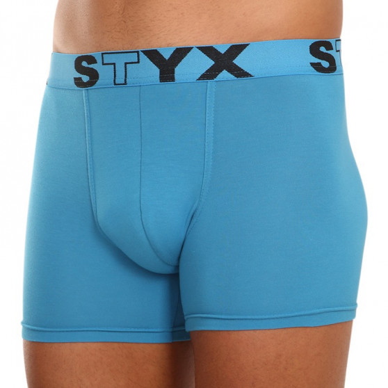 3PACK Boxershorts til mænd Styx lang sport gummi blå (U9676869)