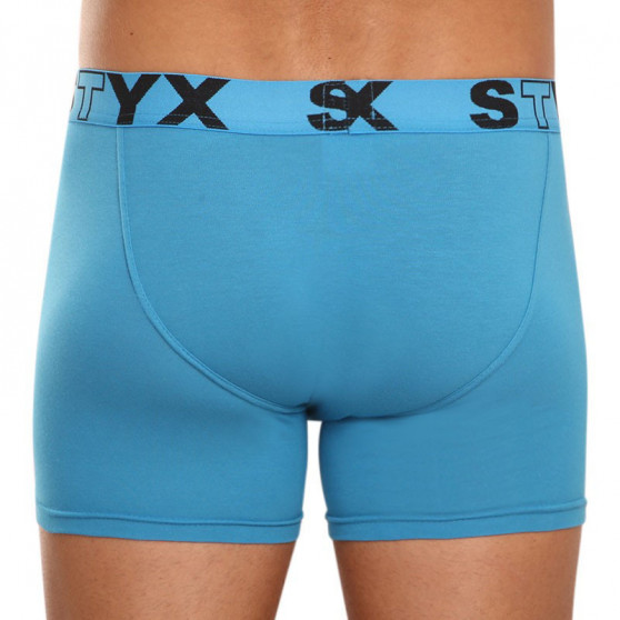 3PACK Boxershorts til mænd Styx lang sport gummi blå (U9676869)