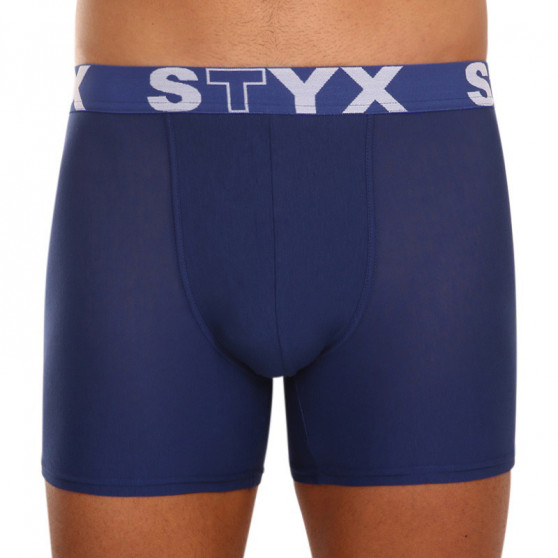 3PACK Boxershorts til mænd Styx lang sport gummi blå (U9676869)