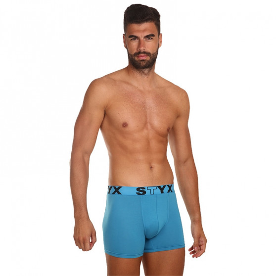 3PACK Boxershorts til mænd Styx lang sport gummi blå (U9676869)