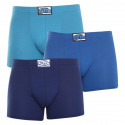 3PACK Boxershorts til mænd Styx lang klassisk gummi blå (F9676869)