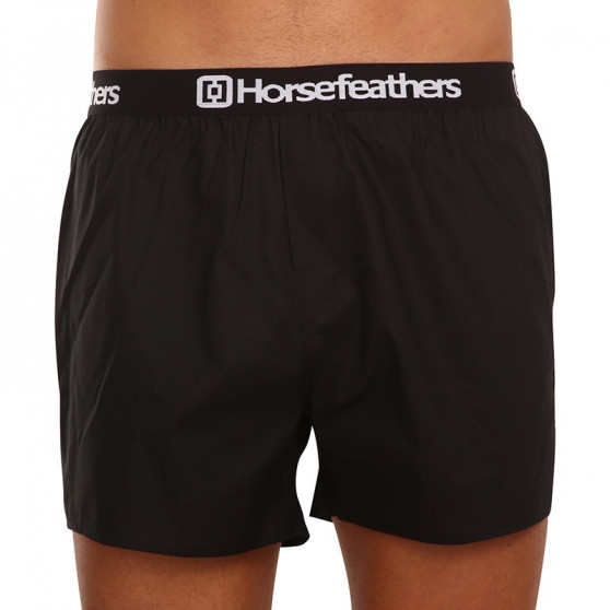 3PACK Boxershorts til mænd Horsefeathers Frazier sort (AM096A)