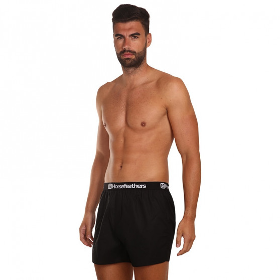 3PACK Boxershorts til mænd Horsefeathers Frazier sort (AM096A)