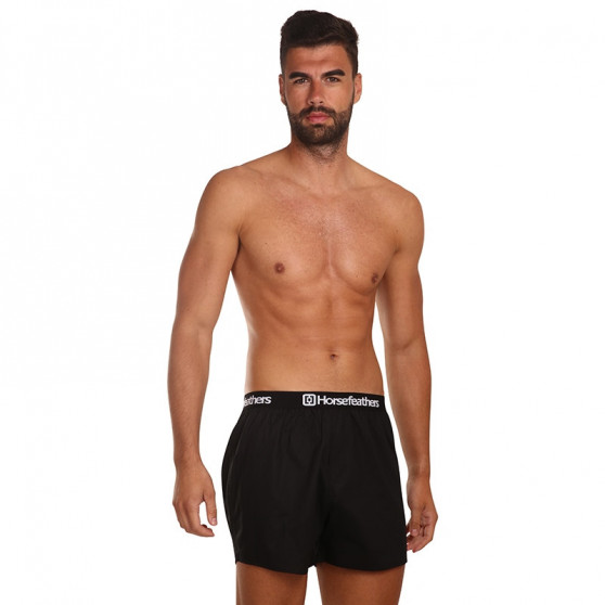 3PACK Boxershorts til mænd Horsefeathers Frazier sort (AM096A)