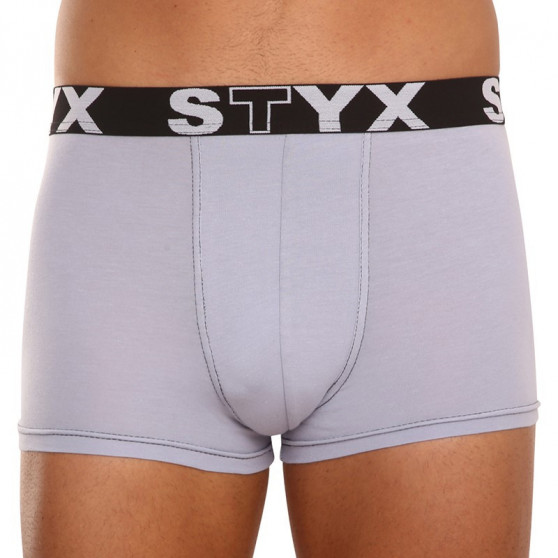 3PACK Boxershorts til mænd Styx sport gummi grå (G10676767)