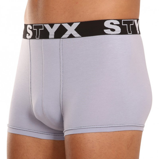 3PACK Boxershorts til mænd Styx sport gummi grå (G10676767)