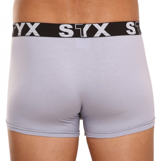 3PACK Boxershorts til mænd Styx sport gummi grå (G10676767)