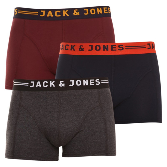 3PACK Boxershorts til mænd Jack and Jones flerfarvet (12113943)