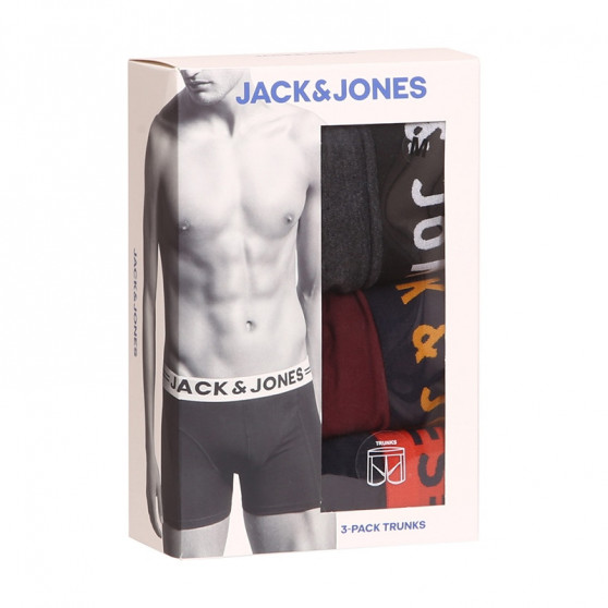 3PACK Boxershorts til mænd Jack and Jones flerfarvet (12113943)