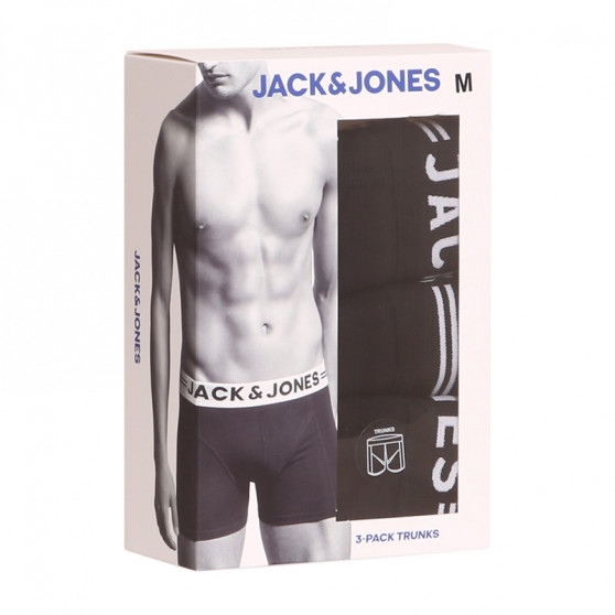 3PACK Boxershorts til mænd Jack and Jones sort (12081832 - black/black)