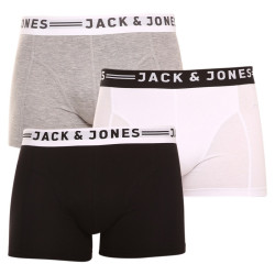 3PACK Boxershorts til mænd Jack and Jones flerfarvet (12081832 - light grey)