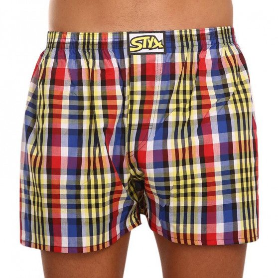 3PACK Boxershorts til mænd Styx classic elastic flerfarvet (A8333840)