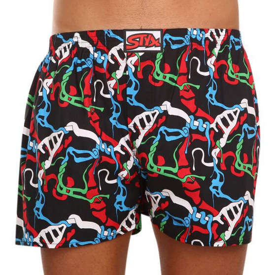 3PACK Boxershorts til mænd Styx art klassisk gummi flerfarvet (A11545657)