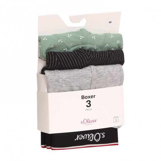 3PACK Boxershorts til mænd S.Oliver flerfarvet (JH-35B-84225411)