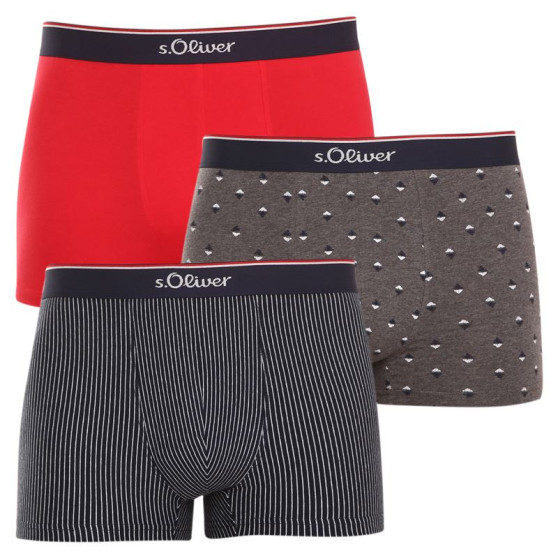 3PACK Boxershorts til mænd S.Oliver flerfarvet (JH-35B-35256441)