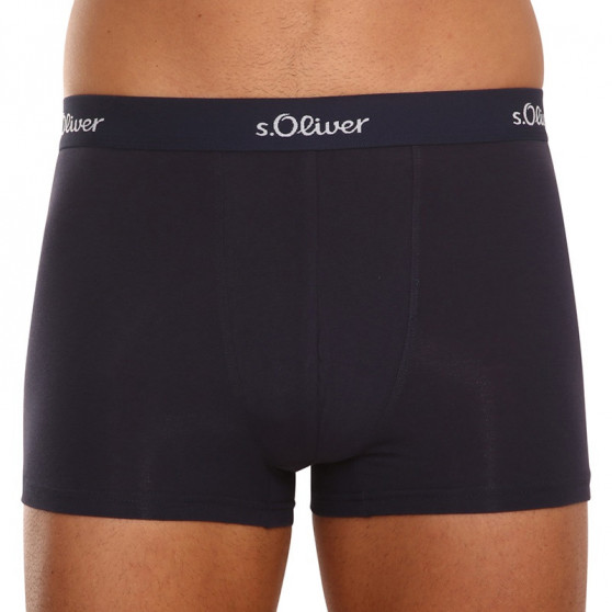 3PACK Boxershorts til mænd S.Oliver mørkeblå (JH-34B-31184142)