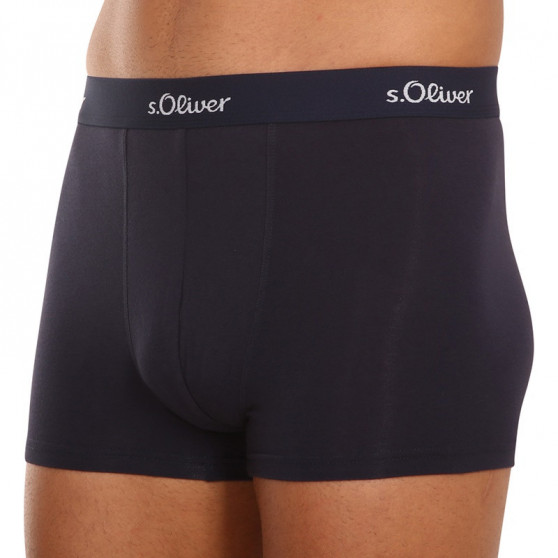 3PACK Boxershorts til mænd S.Oliver mørkeblå (JH-34B-31184142)