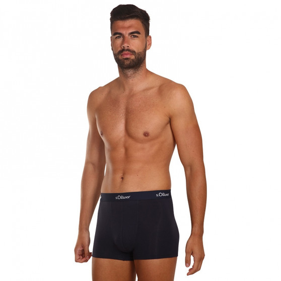 3PACK Boxershorts til mænd S.Oliver mørkeblå (JH-34B-31184142)