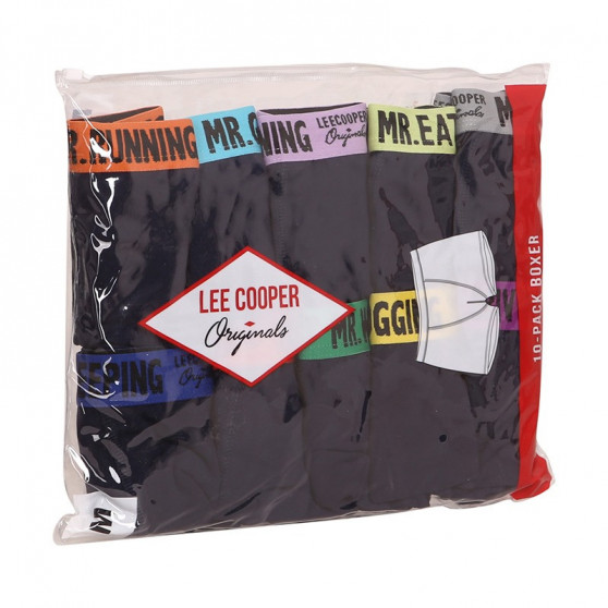 10PACK Boxershorts til mænd Lee Cooper blå (LCUBOX10P0101-1410367)