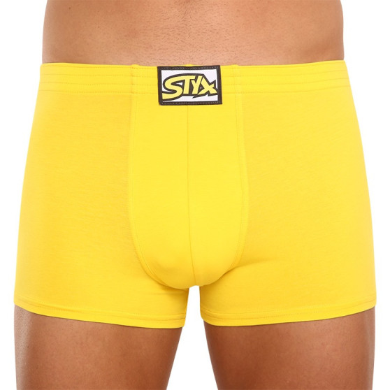 Boxershorts til mænd Styx klassisk gummi yellow (Q1068)