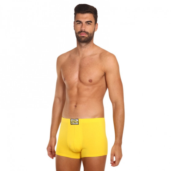 Boxershorts til mænd Styx klassisk gummi yellow (Q1068)