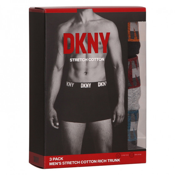 3PACK Boxershorts til mænd DKNY Bellevue flerfarvet (U5_6654_DKY_3PKA)