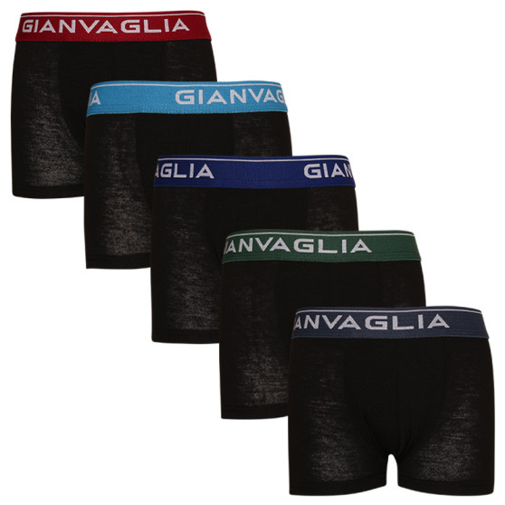 5PACK Boxershorts til børn Gianvaglia sort (026)