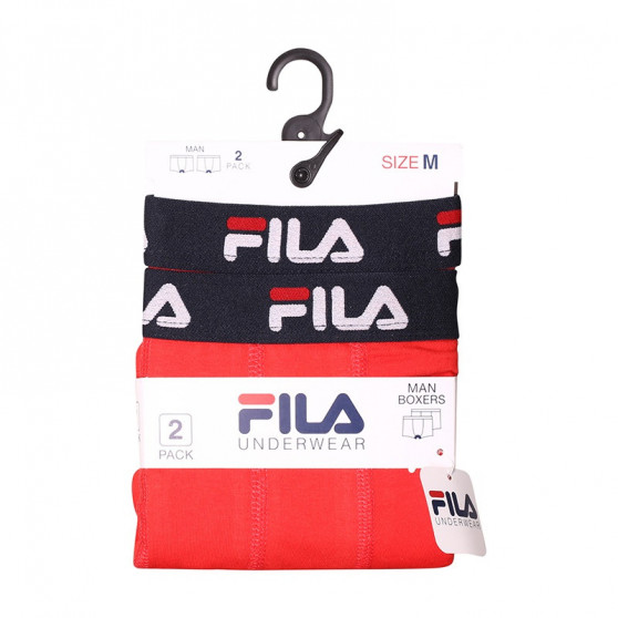 2PACK Boxershorts til mænd Fila rød (FU5142/2-118)