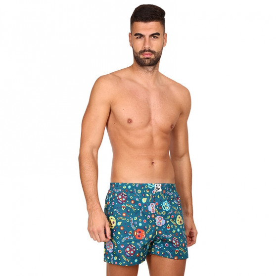 Muntre Boxershorts til mænd Dedoles Kranier og blomster (D-M-UN-LB-C-C-1464)