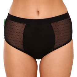 Bodylok Menstruationstrusser Bamboo Hi-Waist Black Medium Menstruation (BD22044)