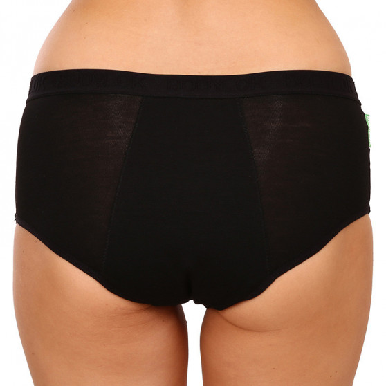 Bodylok Menstruationstrusser Bamboo Hi-Waist Black Medium Menstruation (BD22044)