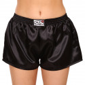 Dameshorts Styx klassisk gummi satin sort (L960)