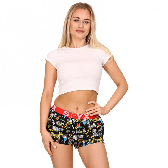 Dameshorts Styx kunst sport fest gummi (T1251)