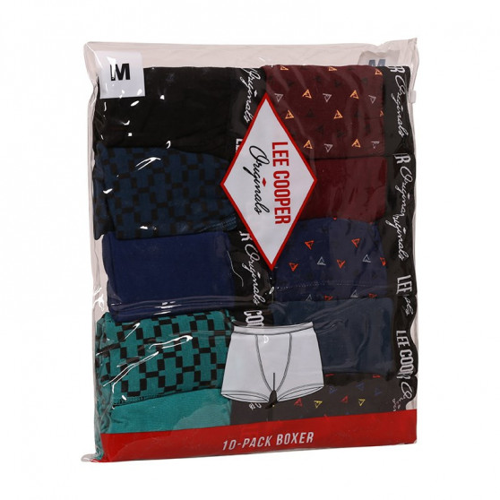 10PACK Boxershorts til mænd Lee Cooper flerfarvet (LCUBOX10P0105-1769864)