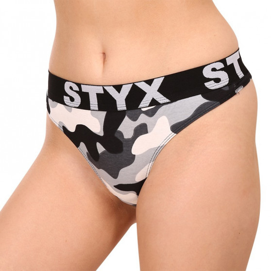 Thong til kvinder Styx art sportsgummi camouflage (IT1457)