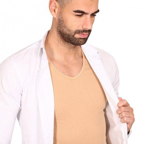 Usynlig tanktop til mænd Covert beige (155233-410)