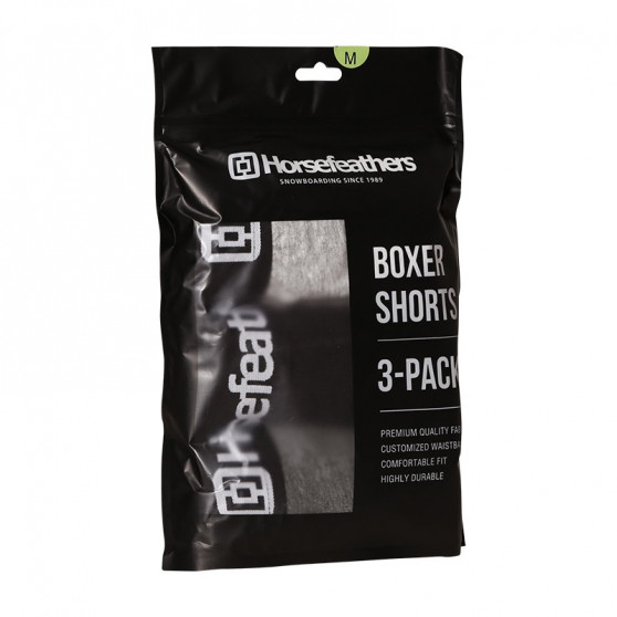 3PACK Boxershorts til mænd Horsefeathers Dynasty long (AM195D)