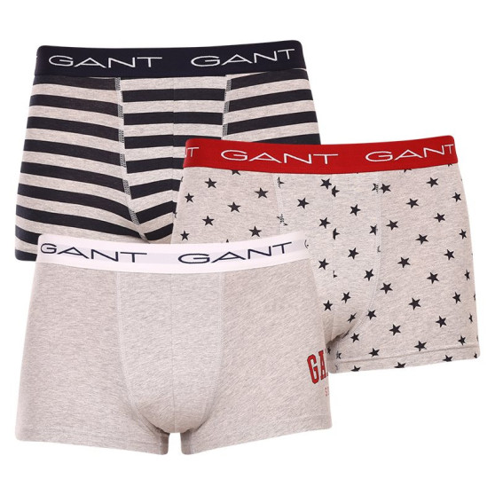 3PACK Boxershorts til mænd Gant flerfarvet (902233423-094)