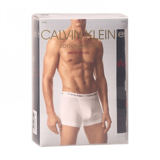 3PACK Boxershorts til mænd Calvin Klein sort (NB3056A-6G6)