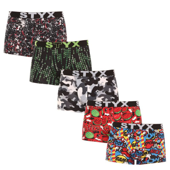 5PACK Boxershorts til mænd Styx art sports gummi flerfarvet (G85052535759)