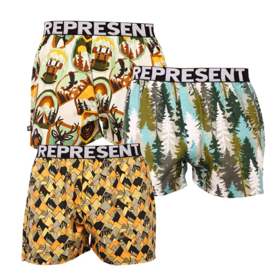 3PACK Boxershorts til mænd Represent exclusive Mike (7474951)