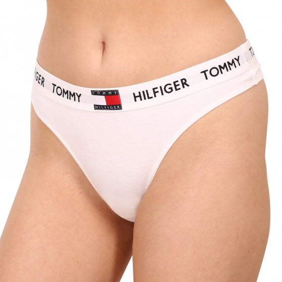 G-streng til kvinder Tommy Hilfiger hvid (UW0UW02198 YCD)